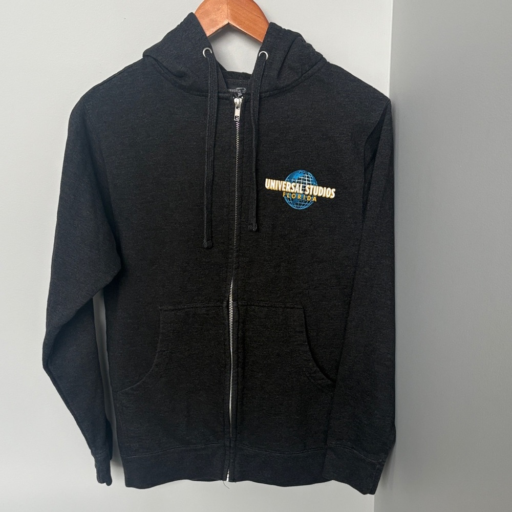 Universal Studios Charcoal Gray Hoodie with Zip